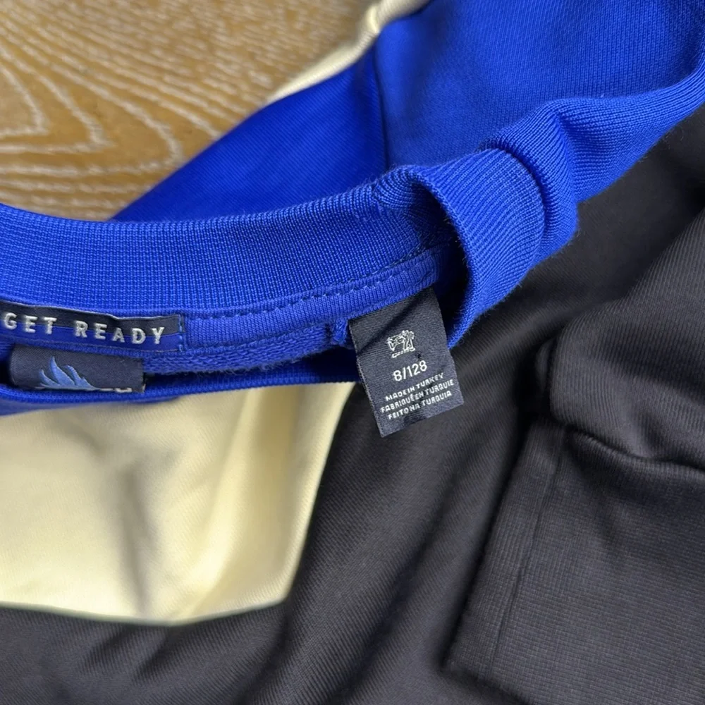 SCOTCH & SODA Black, Blue, and Cream Crewneck Sweater 8